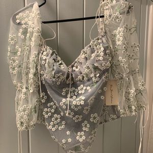 For Love and Lemons Pastille Bodysuit NWT